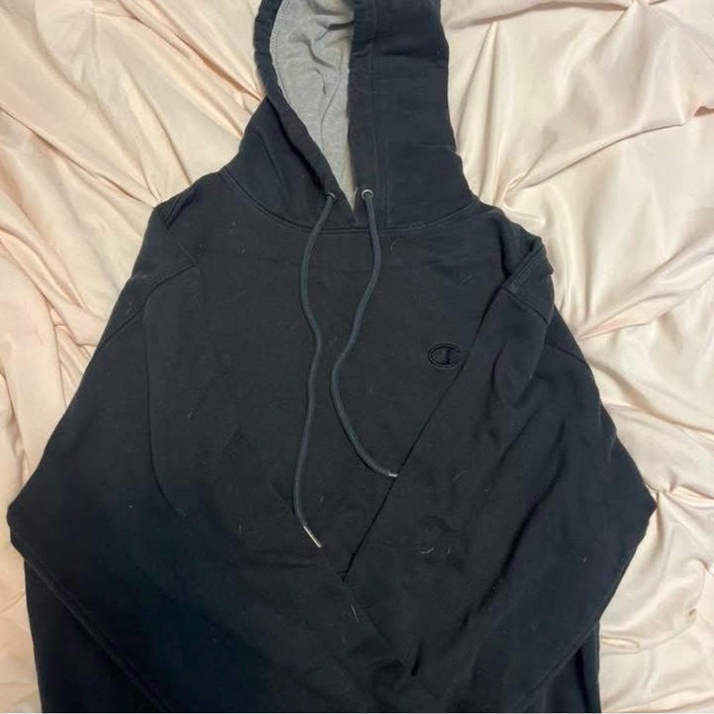 Champion Black and Gray Pullover Hoodie